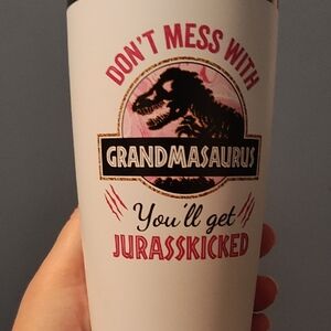 White Grandmasaurus Tumbler